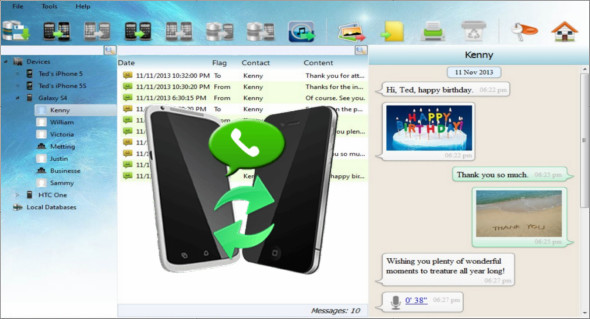 backuptrans iphone sms mms to android transfer